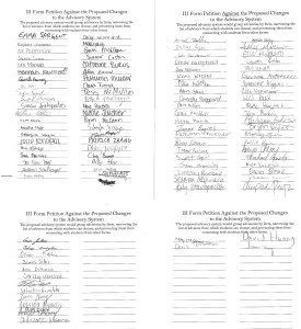 CALL FOR ACTION: The petition has received 96 freshmen signatories. Photo courtesy of Charlotte Weisman '18