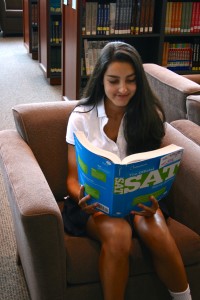 IS NEW SAT FOR THE BETTER ?: Reilly Wright '17 prepares for the new SAT, implemented in March, 2016. Photo Courtesy of Claire Smith '16