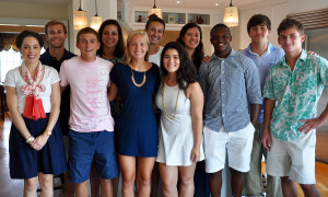 STUDENTS LEADING STUDENTS: EQV members met over the summer to cook dinner for the Locke family and discuss initiatives for the new year. Photo Courtesty of Bradlie Morgan '16