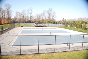 FROM COURT TO RINK: EA is turning three of its tennis courts into a tentative ice rink for future winter sports seasons. Photo Courtesy of Jenna Cooley '16