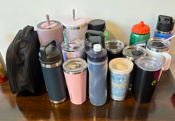 Attached at the handle: EA’s water bottle craze